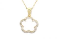 Altın Taşlı Kolye Kly00014 Melis Gold