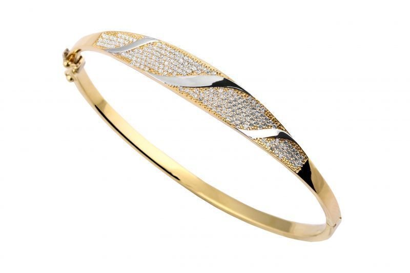 Altın Taşlı  Bilezik Blz20099 Melis Gold