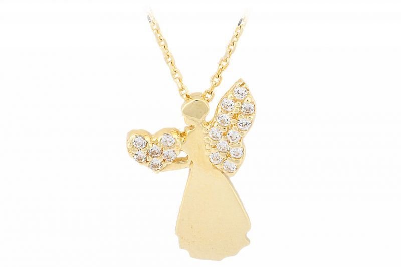 Altın Melek Kolye Kly00015 Melis Gold