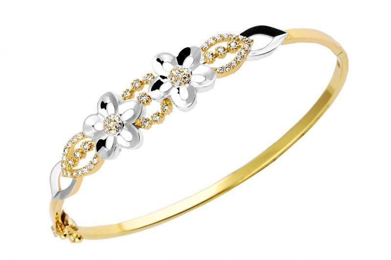 Altın Taşlı  Bilezik Blz200101 Melis Gold