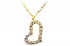 Altın Kalp Kolye Kly00021 Melis Gold