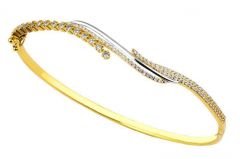 Altın Taşlı Su Yolu Bilezik Blz200103 Melis Gold