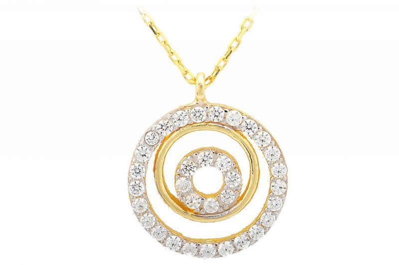 Altın Halka Kolye Kly00025 Melis Gold