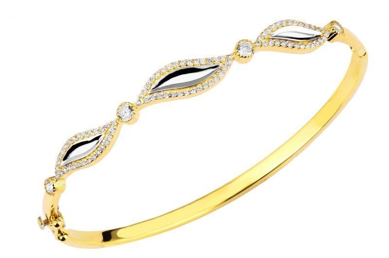 Altın Taşlı Bilezik Blz200107 Melis Gold
