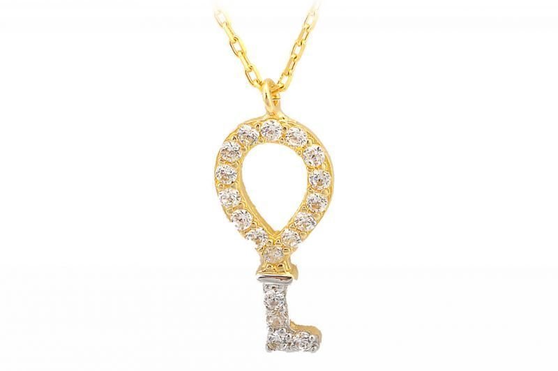 Altın Anahtar Kolye Kly00029 Melis Gold