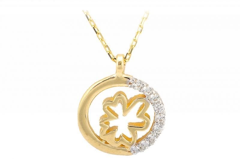 Altın Halka Kolye Kly00030 Melis Gold