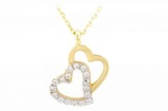 Altın Kalp Kolye Kly00031  Melis Gold