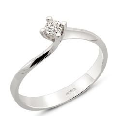 Myra Gold 0.13 Ct. Pırlanta Tektaş Yüzük