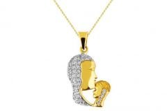 Altın Anne Figürlü Kolye Kly00202 Melis Gold