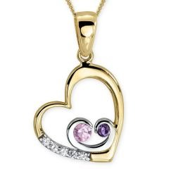 Myra Gold 14 Ayar Altın Kalp  Kolye