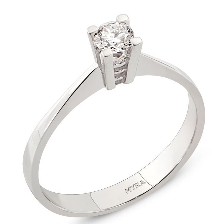 Myra Gold 0.19 Ct. Pırlanta Tektaş Alyans