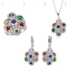 GUMUSH 925 Zirkon Taslı Set | ST0460084