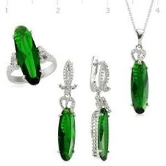 GUMUSH 925 Zirkon Taslı Set | ST0460085