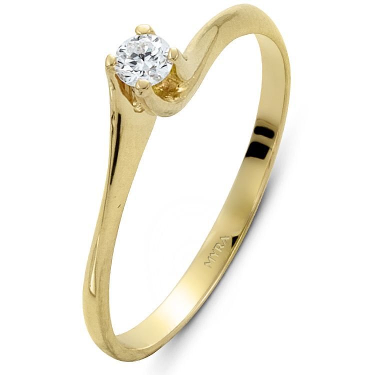 Myra Gold 0.12 Ct. 18 Ayar Altın Pırlanta Tektaş