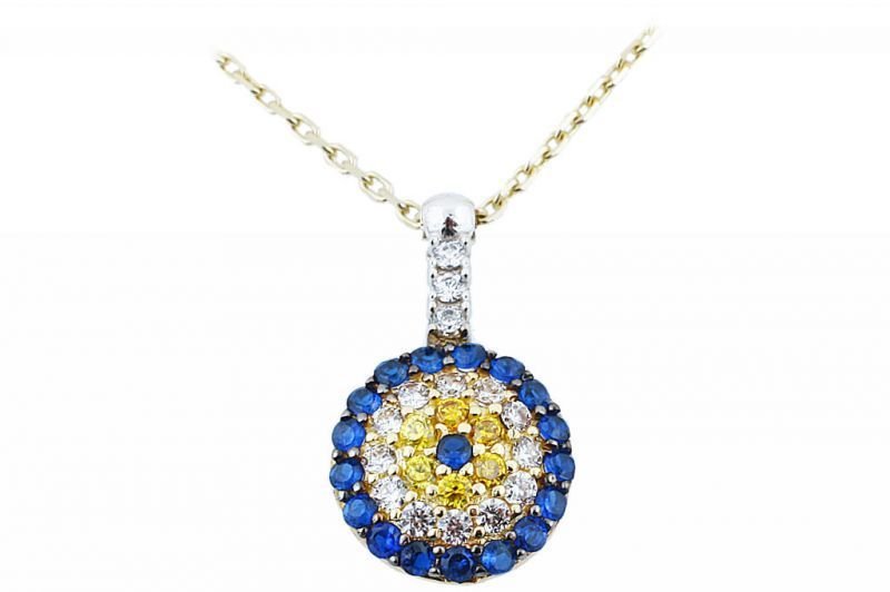 Altın Nazar Boncuk Kolye Kly00047 Melis Gold