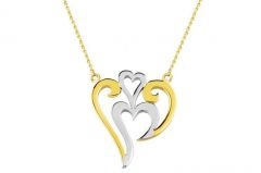 Altın Kalp Kolye Kly00207 Melis Gold