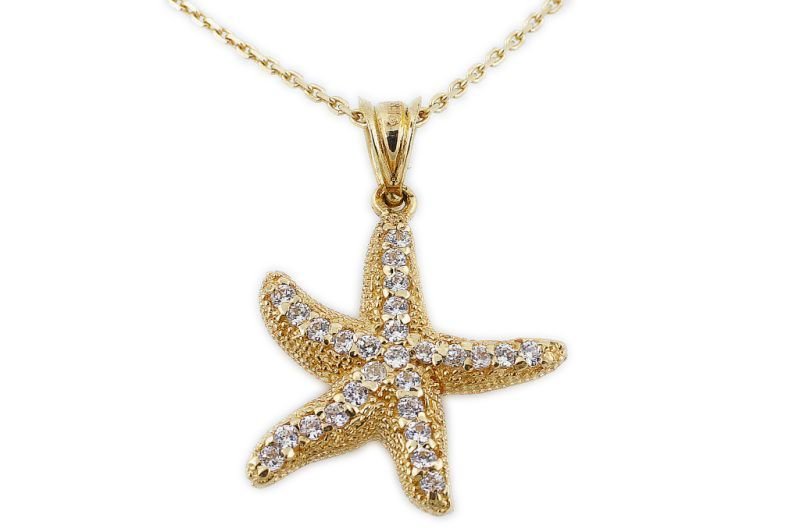 Altın Deniz Yıldızı Kolye Kly00054 Melis Gold