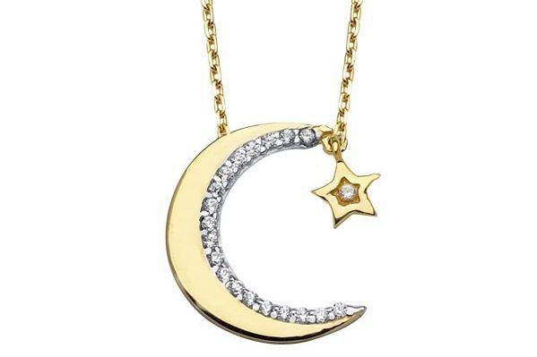 Altın Ayyıldız Kolye Kly00218 Melis Gold