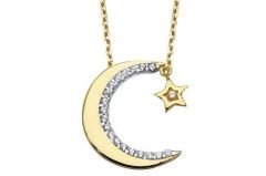 Altın Ayyıldız Kolye Kly00218 Melis Gold