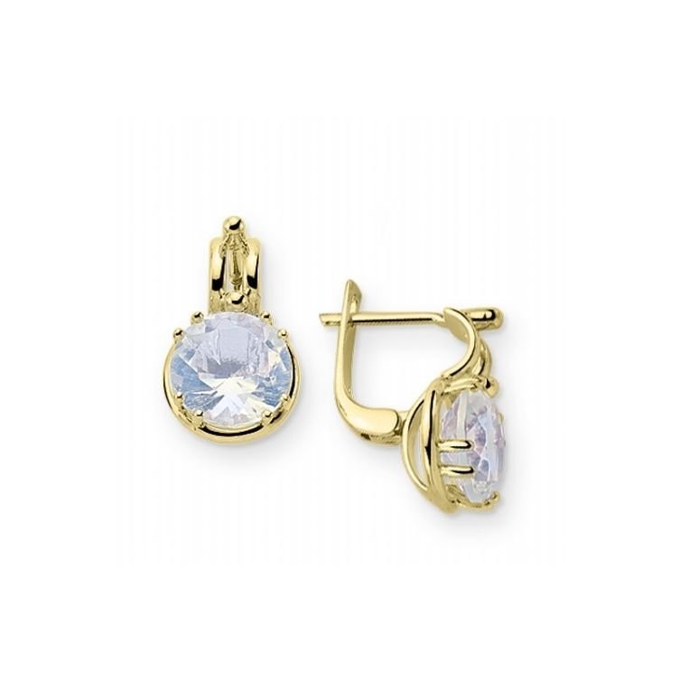Myra Gold Doğal Opal Taşlı Altın Küpe