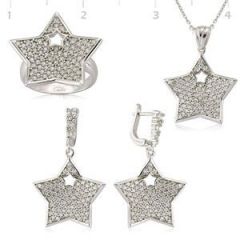 GUMUSH 925 Zirkon Taslı  Set | ST0470512