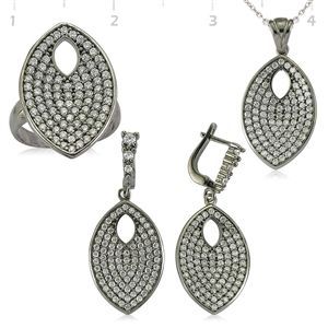 GUMUSH 925 Zirkon Taslı Set | ST0470514