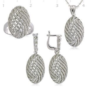 GUMUSH 925 Zirkon Taslı Set | ST0470515