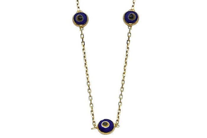 Altın Nazar Boncuklu Kly00228 Melis Gold