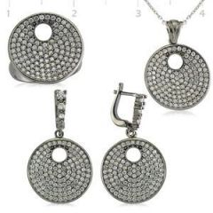 GUMUSH 925 Zirkon Taslı Set | ST0470517