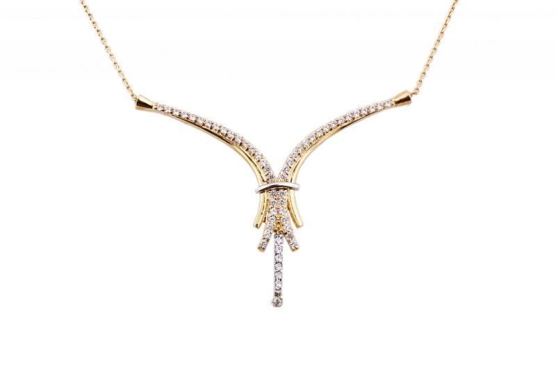 Altın Su Yolu Kolye Kly00070 Melis Gold