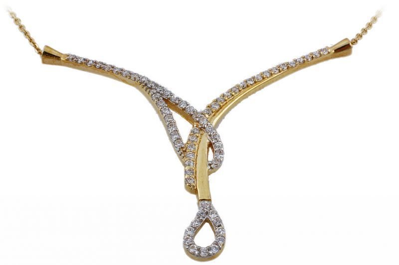 Altın Su Yolu Kolye Kly00074  Melis Gold