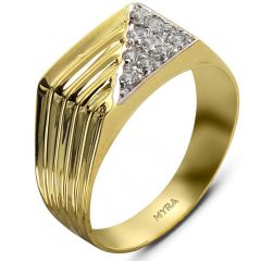 Myra Gold 14 Ayar Altın Erkek Yüzük