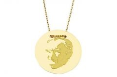 Altın Atatürk Kolye Kly00235 Melis Gold