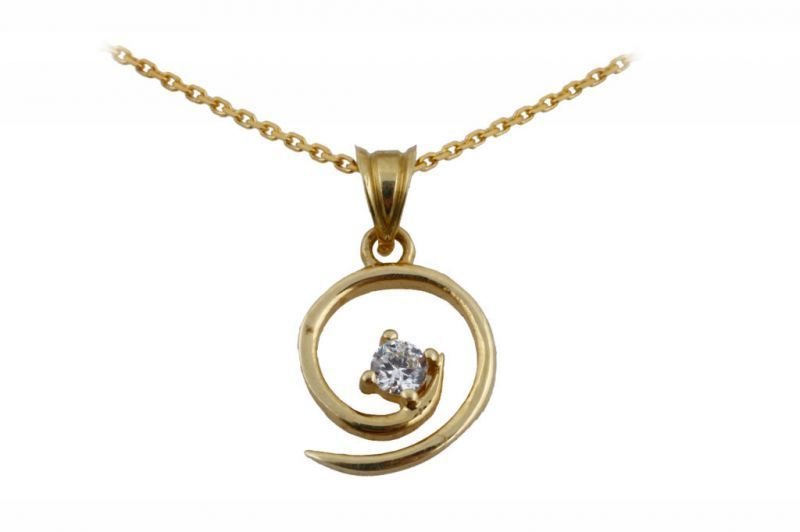 Altın Lava Tektaş Kolye Kly00079  Melis Gold