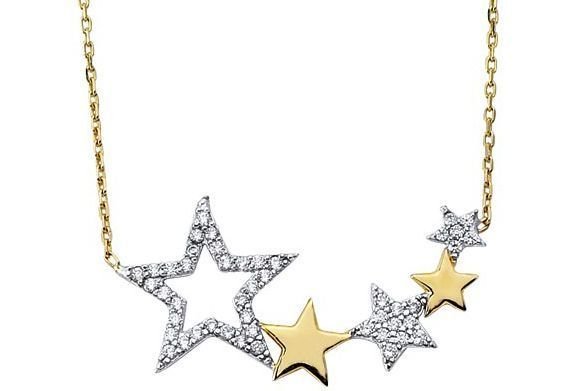 Altın Yıldız Kolye Kly00238 Melis Gold