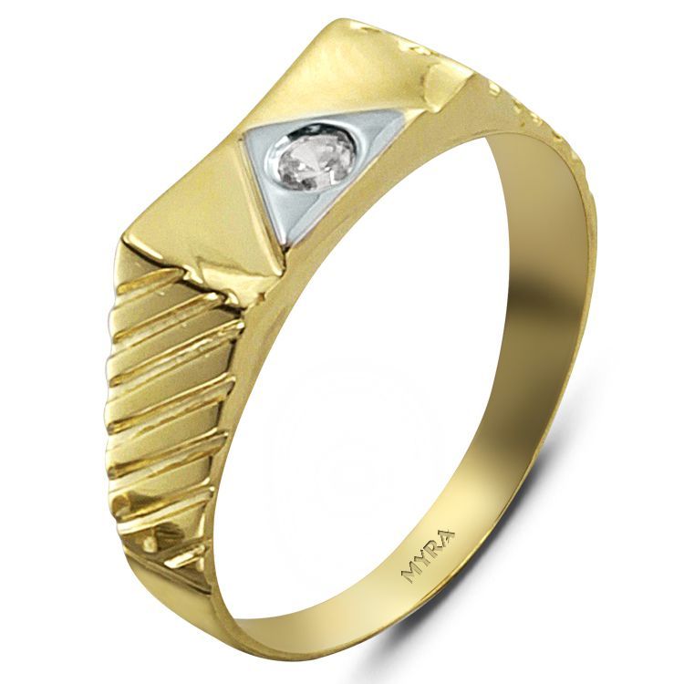 Myra Gold 14 Ayar Altın Erkek Yüzük