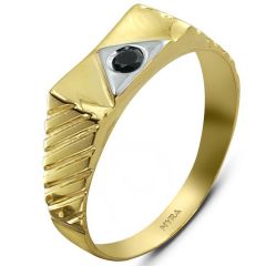 Myra Gold 14 Ayar Altın Erkek Yüzük