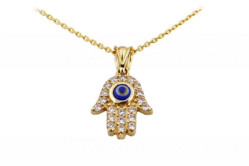 Hz. Fatma'nın eli Altın Kolye Kly00081 Melis Gold