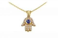 Hz. Fatma'nın eli Altın Kolye Kly00081 Melis Gold
