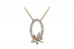 Altın Kelebek Kolye Kly00084 Melis Gold