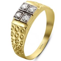 Myra Gold 14 Ayar Altın Erkek Yüzük