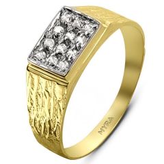 Myra Gold 14 Ayar Altın Erkek Yüzük