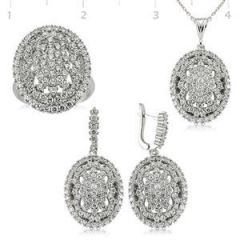 GUMUSH 925 Zirkon Taslı  Set | ST1270078