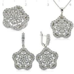 GUMUSH 925 Zirkon Taslı  Set | ST1270079