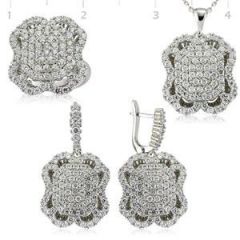 GUMUSH 925 Zirkon Taslı  Set | ST1270082