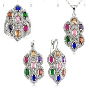 GUMUSH 925 Zirkon Taslı  Set | ST0460086
