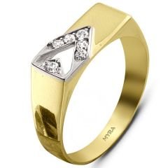 Myra Gold 14 Ayar Altın Erkek Yüzük