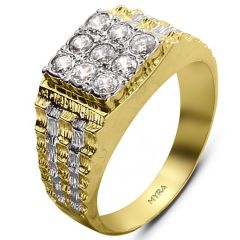 Myra Gold 14 Ayar Altın Erkek Yüzük