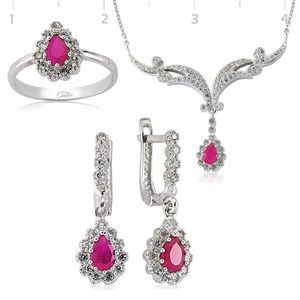 GUMUSH 925 Zirkon Taslı  Set | ST1630001