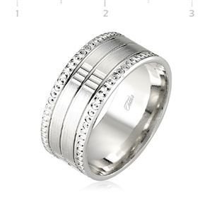 GUMUSH 925  Rodyumlu Alyans | WRG101305